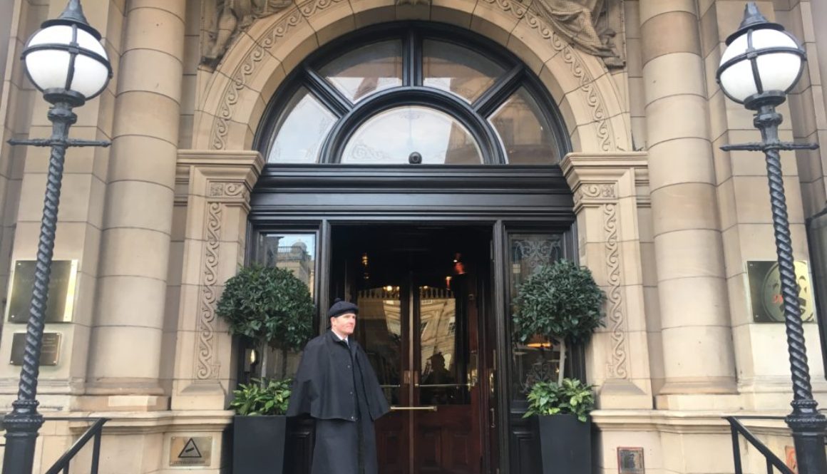 This five star property sits atop Waverley Station, Edinburgh, Scotland's main train station. It's well known for its clock tower, which is visible from almost anywhere in Edinburgh, and its kilted doormen who also ... Not to be confused with Balmoral Castle, the hotel is certainly fit for a Half-Blood Prince...